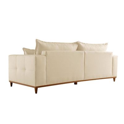 Sofá Matrix 02 Módulos De 100cm B25cm Meu Sofá Online A294 Linho Creme