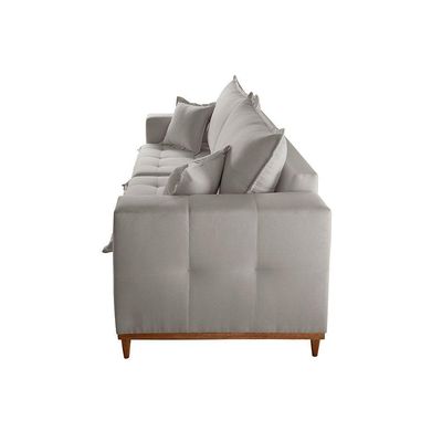 Sofá Matrix 02 Módulos De 90cm B25cm Meu Sofá Online A230 Linho Cinza
