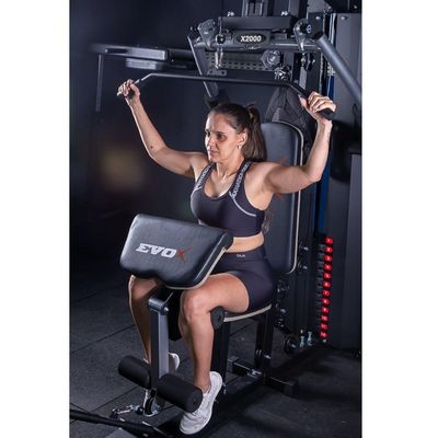 Estação De Musculação Evox Fitness X2000 Exercício Completo