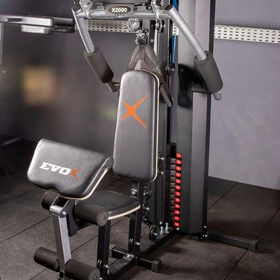 Estação De Musculação Evox Fitness X2000 Exercício Completo
