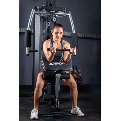 Estação De Musculação Evox Fitness X2000 Exercício Completo