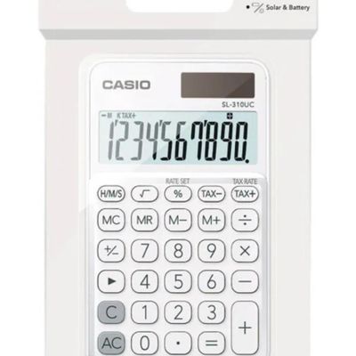 Calculadora de Bolso 10 Digitos Branca - SL-310UC-BU-W-DC