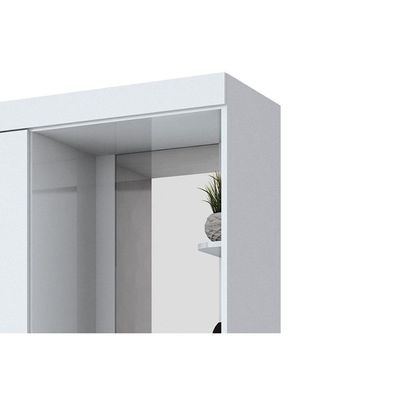 Guarda Roupa Casal 2 Portas E 3 Gavetas C- 1 Espelho Briz B64 Branco - Henn
