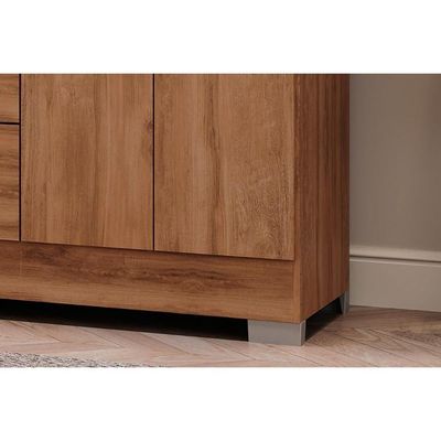 Guarda Roupa 4 Portas E 3 Gavetas C- Espelho Roma 1181 C- Pés Freijo - Carraro