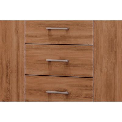 Guarda Roupa 4 Portas E 3 Gavetas C- Espelho Roma 1181 C- Pés Freijo - Carraro