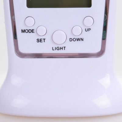 Relogio Digital De Mesa Despertador Calendario Luz Led