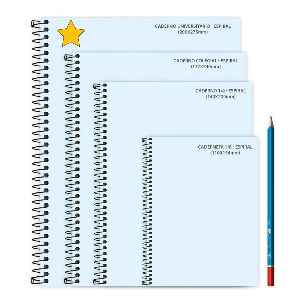 Caderno Universitário Zip Tilibra Capa Dura Espiral - 10 Matérias 160 Folhas Cinza