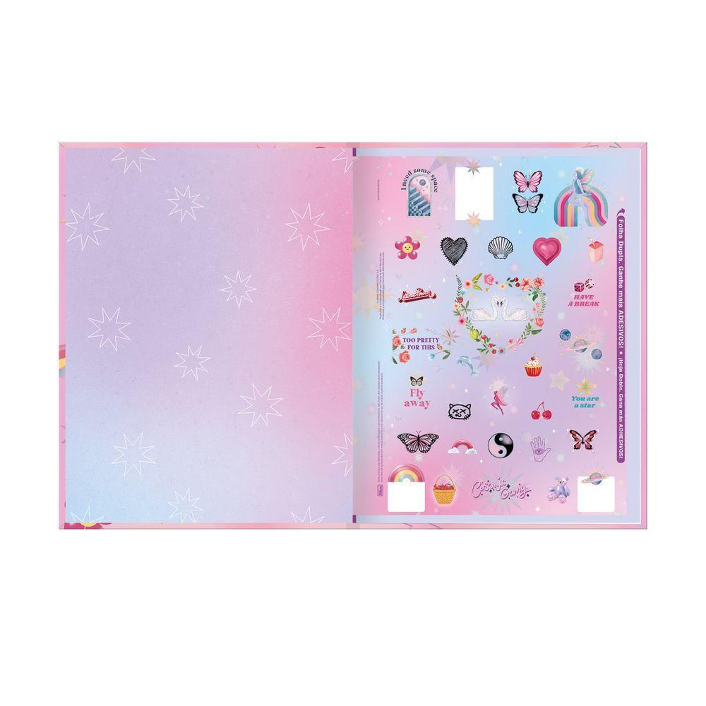 Caderno Universitário Capricho Tilibra Capa Dura Brochura - 80 Folhas Yeah, I Feel So Retro
