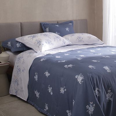 Jogo Cama Queen Buddemeyer 180 Fios Percalle Camélias