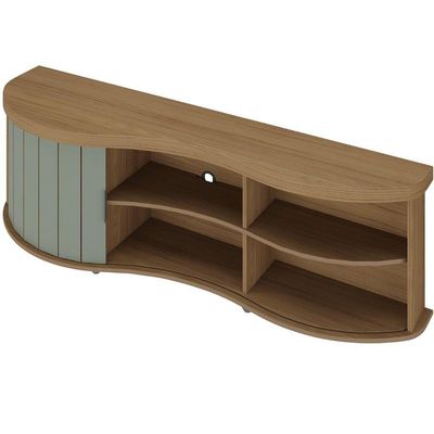 Rack De Sala Para Tv 75 Artely Magnum Carvalho Off White Menta
