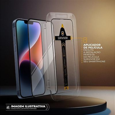 Película Para Iphone 15 Pro Max Com Aplicador - Survivor Privacidade - Gshield