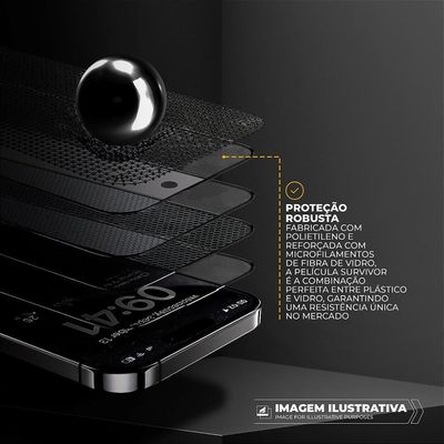 Película Para Iphone 15 Pro Max Com Aplicador - Survivor Fosca - Gshield
