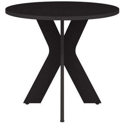 Mesa Redonda Retro Sun Preto - Design Sofisticado
