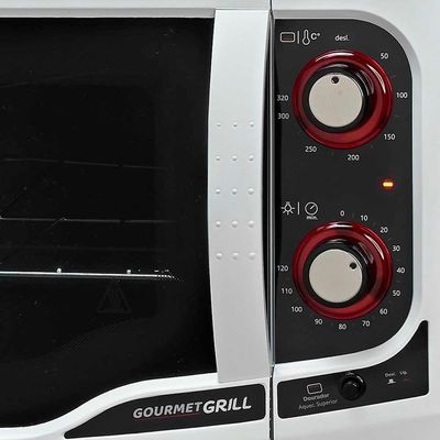 Forno Elétrico 44 Litros Fischer Gourmet Grill Bancada Branco 220V