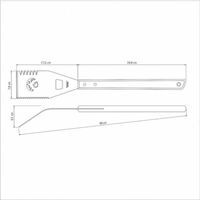 Espátula Multifuncional Para Churrasco Tramontina 26442100 Marrom