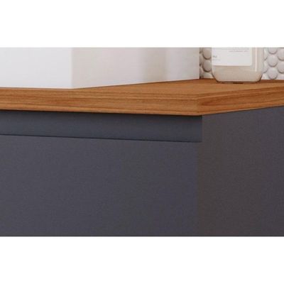 Bancada De Banheiro Balcão Portinari 1 Porta C- Cuba 60cm Cappuccino-freijo - Mgm