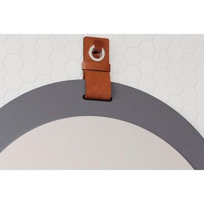 Espelheira De Banheiro Lua Parede Oval 60x60cm Pistache - Mgm