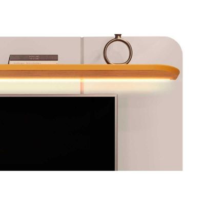 Home P- Tv Até 75 Pol Capri C- Led E 2 Portas 215x170cm Bali-cedro - Dj Móveis