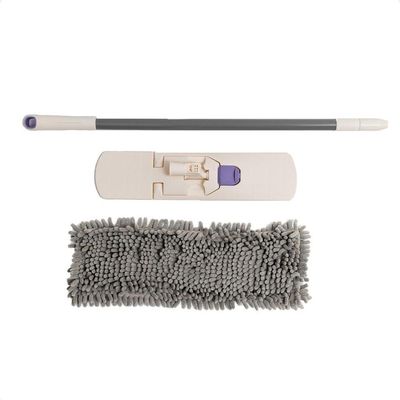 Mop Simplo Flat Slim Com Esfregão De Chenille