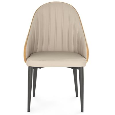 Kit 6 Cadeiras De Jantar Estofada Design La Martina - Bege