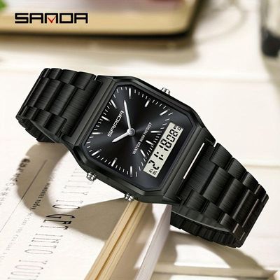 Relógio - Estilo Business Elegante À Prova Da Água Com Cronômetro Preto