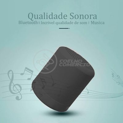 Mini Caixa De Som Wireless Speaker Potente Bluetooth Preto