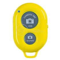 Controle Remoto Disparador De Fotos Bluetooth Selfie Amarelo