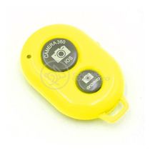 Controle Remoto Disparador De Fotos Bluetooth Selfie Amarelo