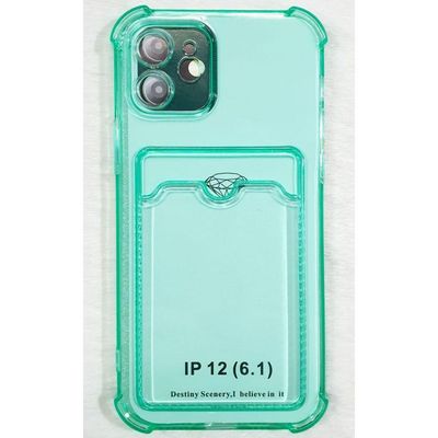 Capinha Iphone 12 6.1 Translucida Cor Verde