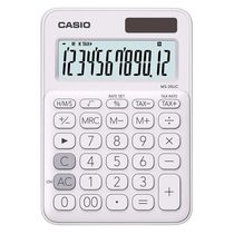 Calculadora de Mesa Casio Branca - MS-20UC-WE-W-DC