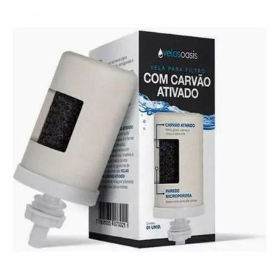 Kit 10 Un Vela  Oasis Carvão Ativado Dupla Ação