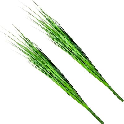 Kit 4 Decoração Folhagem Capim Verde Artificial Natal 110cm