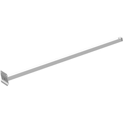 Suporte Refletor Inclinado Parede Braço 70 Cm Branco