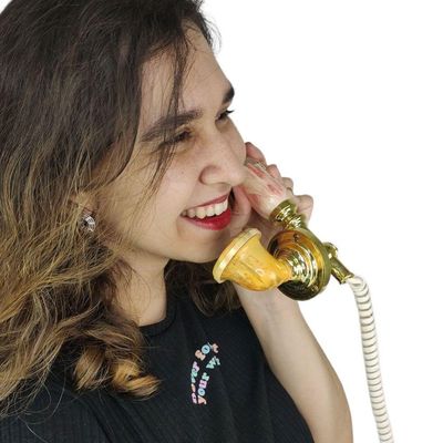 Monofone Gancho Pendurar Vintage Telefone Fixo Retro Casa