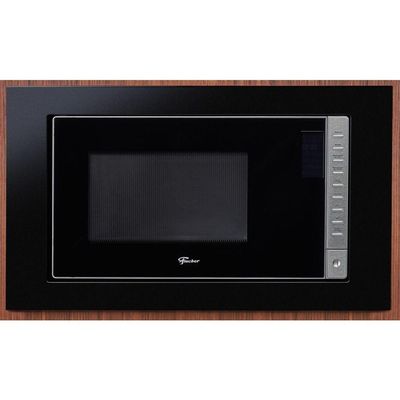 Micro-ondas Fischer Fit Line Embutir 25L Moldura Preto Preto 127V