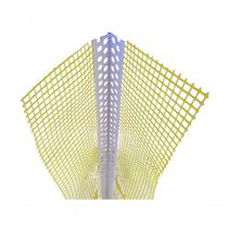 Cantoneira De Pvc Com Tela De Fibra De Vidro - 1,25m