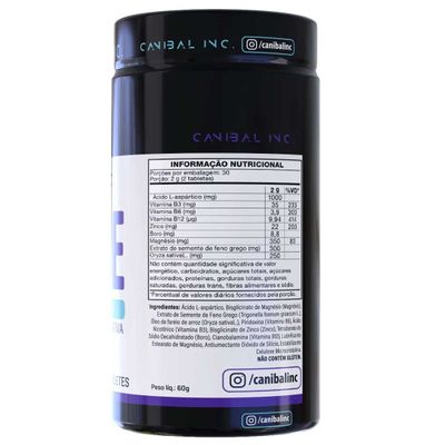 Pré Hormonal Juice Testo Booster com 60 tabletes Canibal Inc