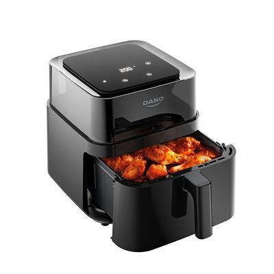 Fritadeira Air Fryer Dako Digital Com 6 Litros E Visor 360° 4 Em 1 110V