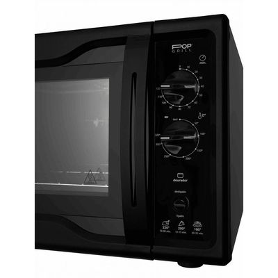 Forno Elétrico Fischer Pop Grill Bancada 44L Preto 127V