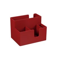 Kit 6 Porta Guardanapo E Sachês 14 X 10,6 X 9,4 Cm Vermelho Coza