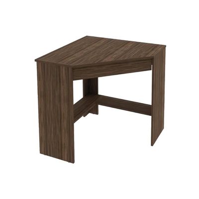 Mesa de Escritório Canto ME4169 c/ 1 Gaveta Nogal - Tecno Mobili