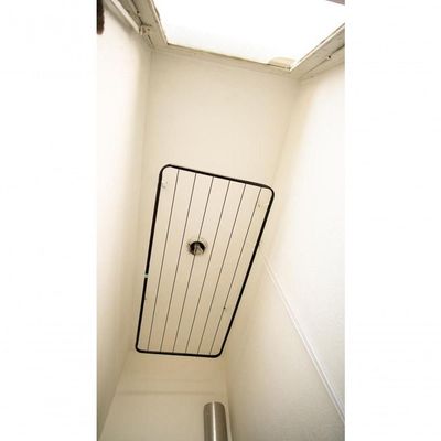 Varal De Teto Em Aço Suspenso 120x56 Mor Cor:preto Preto