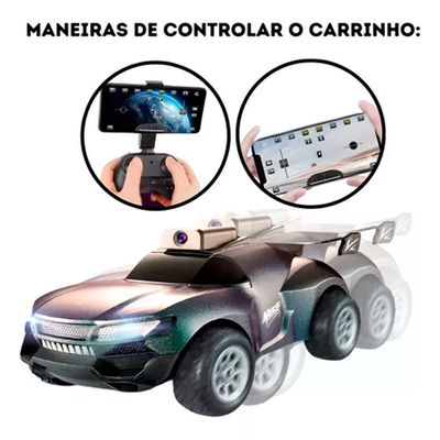 Carrinho Controle Remoto Com Câmera Wifi Carro Recarregável Gradiente