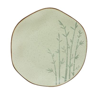 Conjunto 6 Pratos Raso 27,5 Cm Ryo Bambu Porcelana Oxford