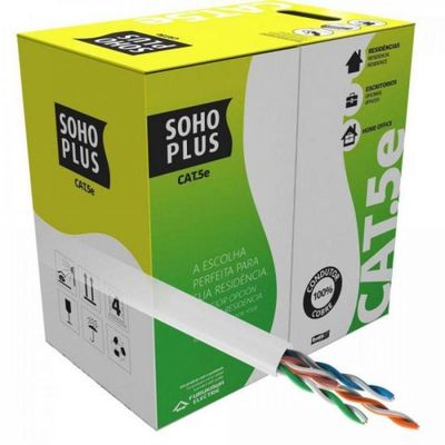 Cabo De Rede Branco Cx 305M Cat.5E Cmx Furukawa Sohoplus - C