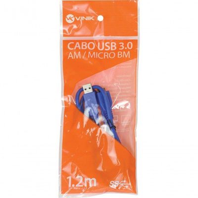 Cabo Para Hd Externo Usb 3.0 A Macho X Micro Usb B Macho 1.2