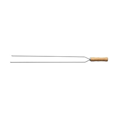Espeto Duplo Para Churrasco Com Lâmina Inox 85 Cm