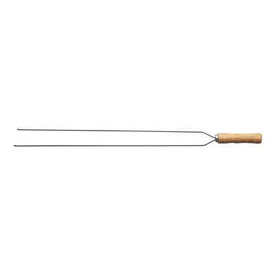 Espeto Duplo Para Churrasco Com Lâmina Inox 95 Cm