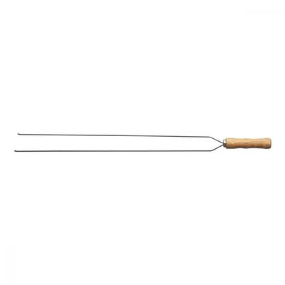 Espeto Duplo Para Churrasco Com Lâmina Inox 95 Cm