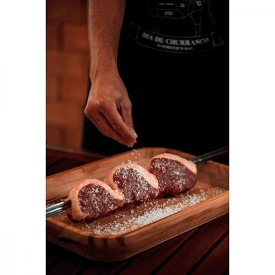 Espeto Para Churrasco Com Lâmina Inox 65 Cm